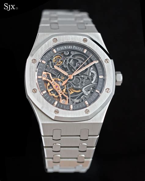 audemars piguet royal oak openworked automatic skeleton price|royal oak retail price.